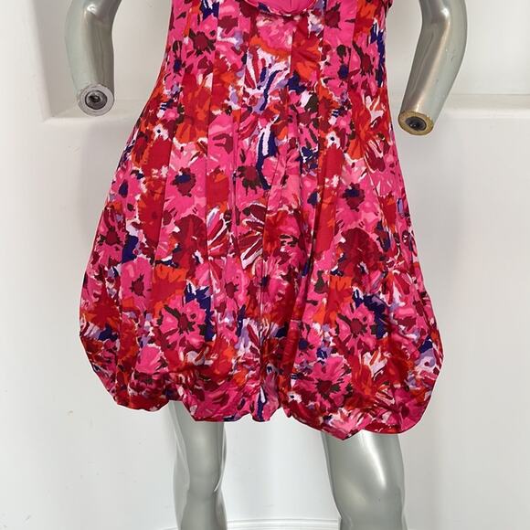 Bcbgmaxazria Strapless Begonia Combo Bubble Dress Size 12 BNWT - Picture 8 of 13